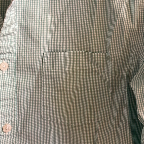 J. Crew Thompson Shirtings 80’s 2-ply Green Check Long Sleeve Button Shirt L - Picture 4 of 5